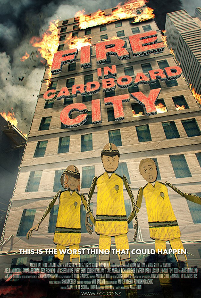 Fire in Cardboard City poster background