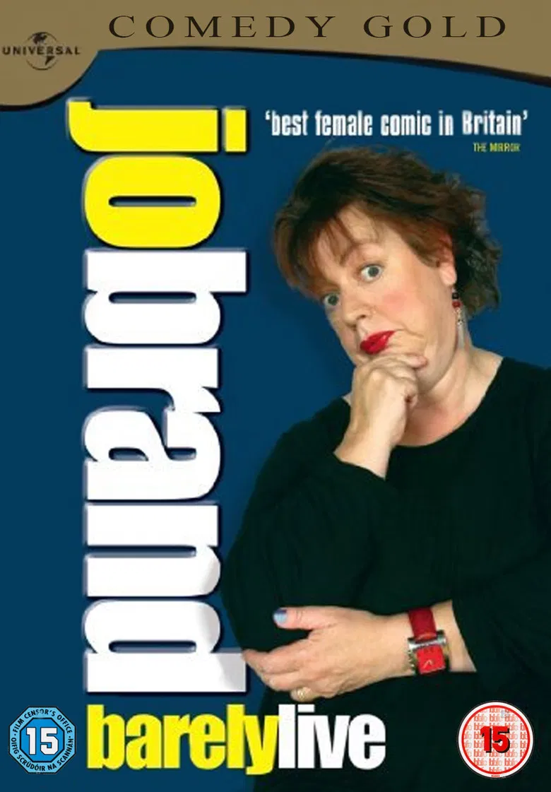 Jo Brand - Barely Live poster background