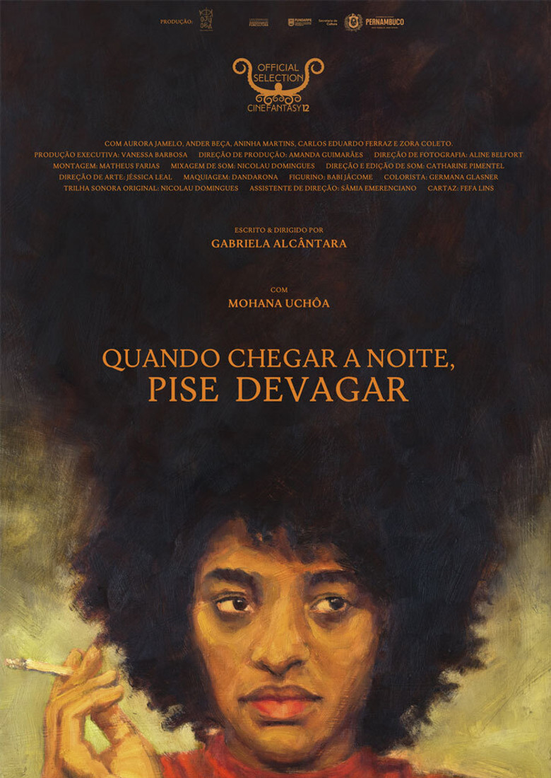 When the Night Comes, Step Slowly poster background