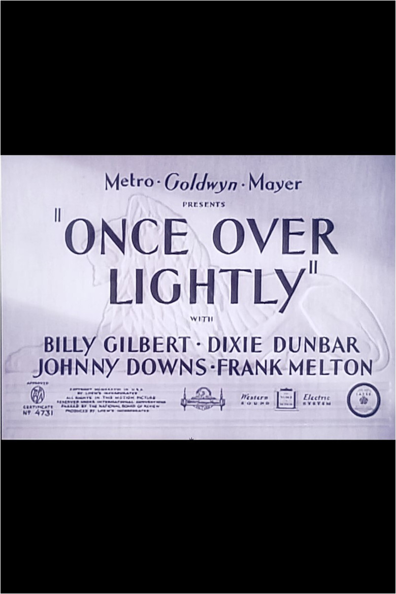 Once Over Lightly poster background
