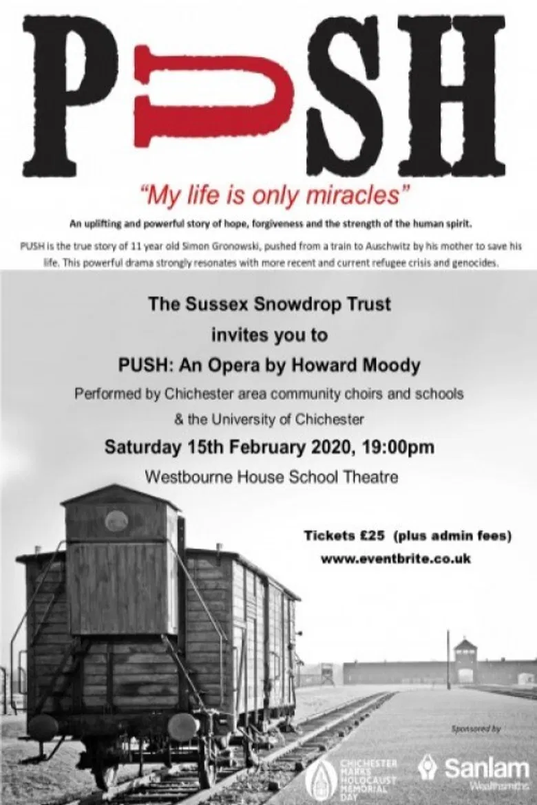 Push - Moody poster background