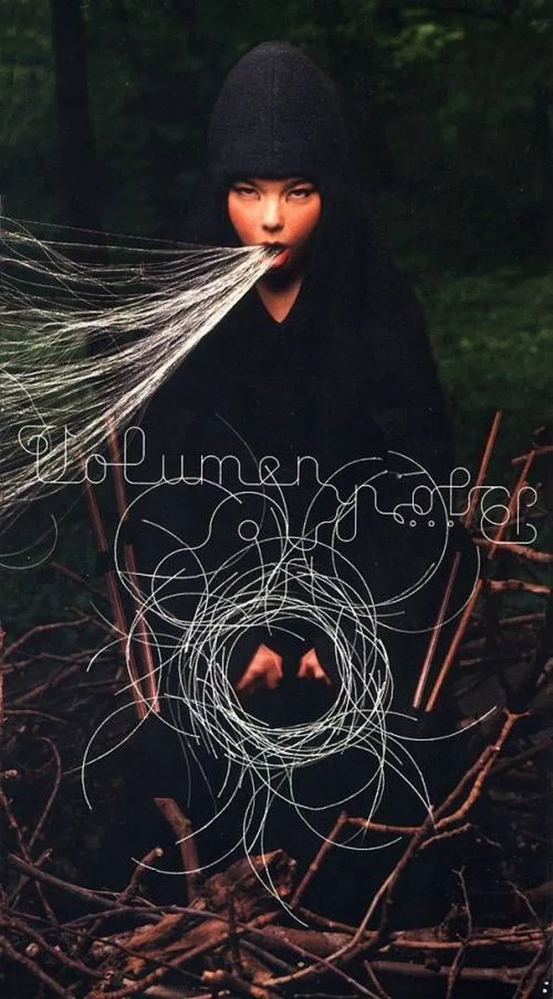 Björk: Volumen poster background