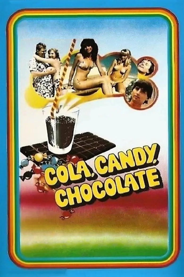 Cola, Candy, Chocolate poster background