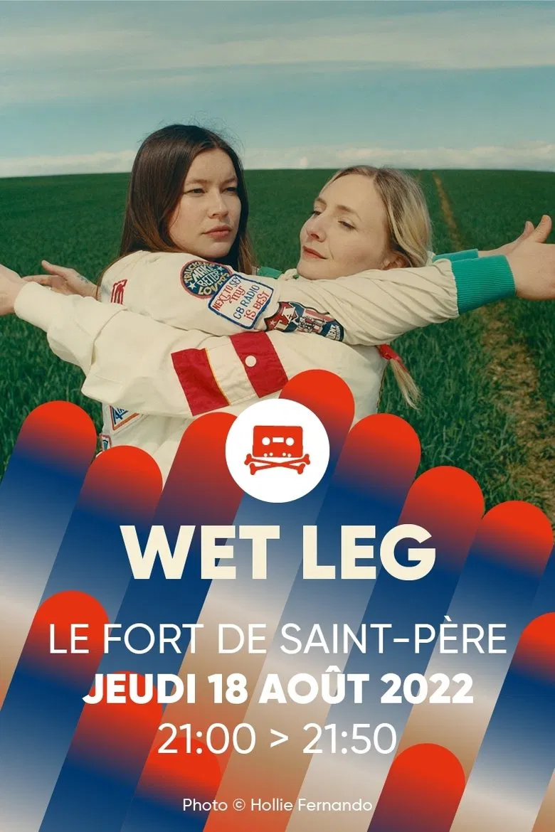 Wet Leg - La Route du Rock 2022 poster background