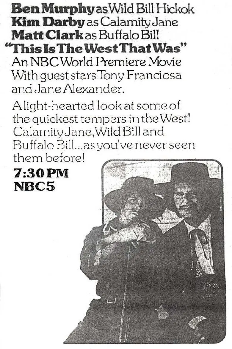 This Is the West That Was poster background