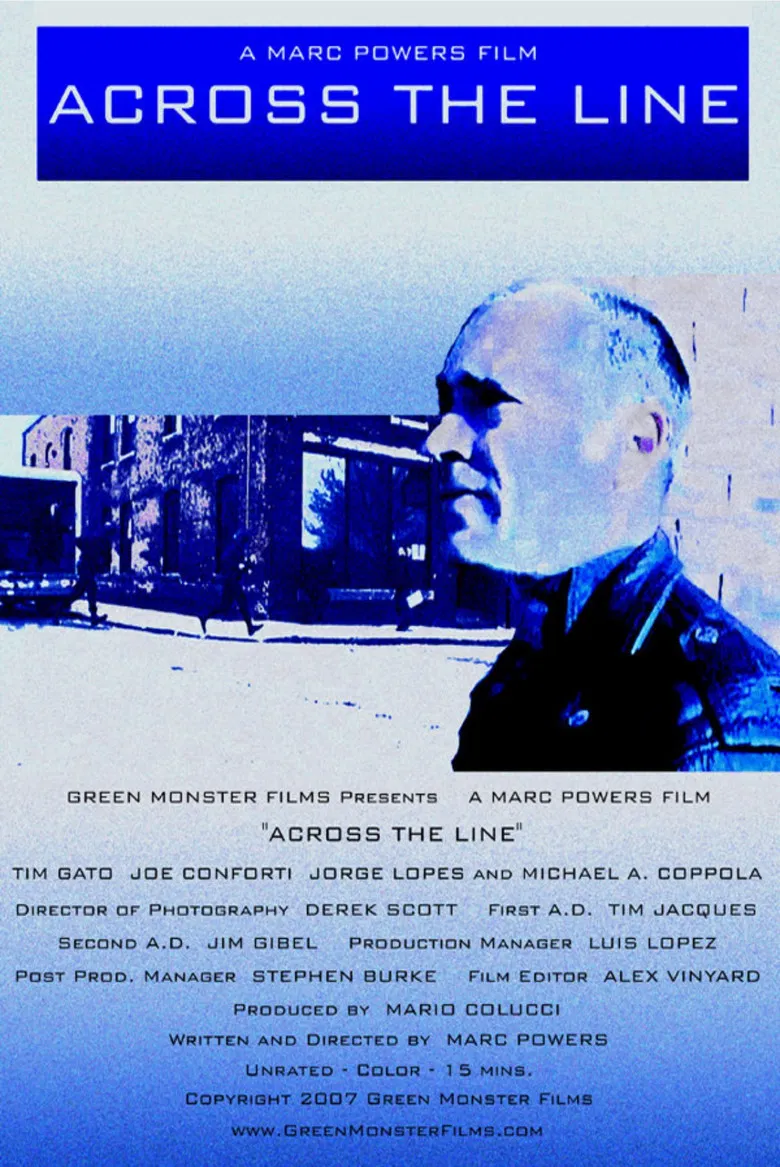 Across the Line poster background