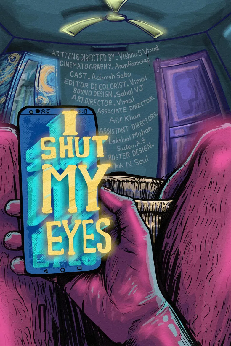 I shut my eyes poster background