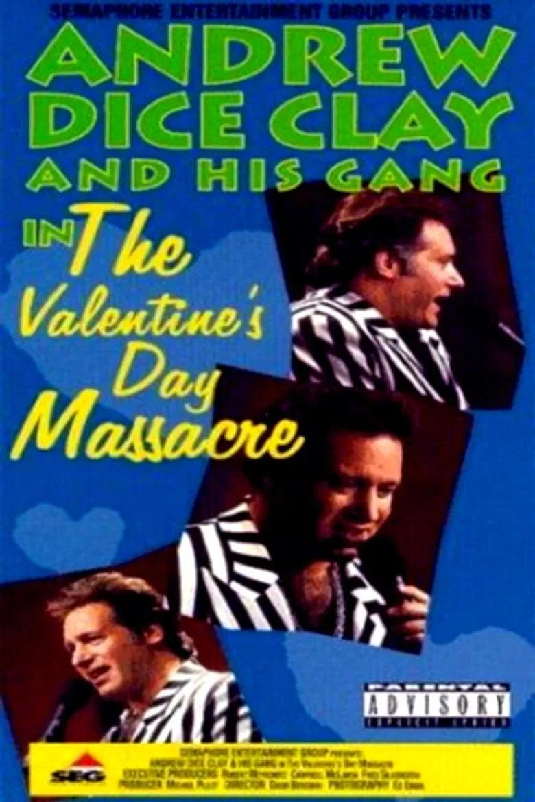 Andrew Dice Clay and His Gang Live! The Valentine's Day Massacre poster background