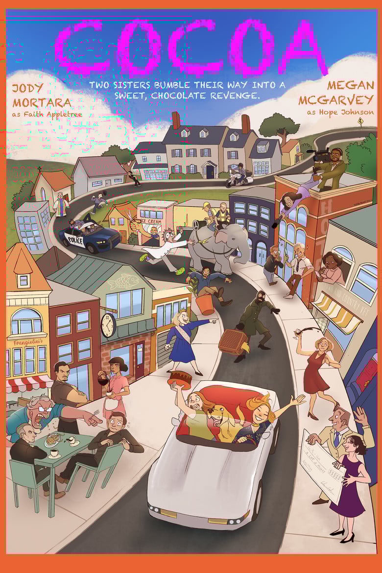 Cocoa poster background