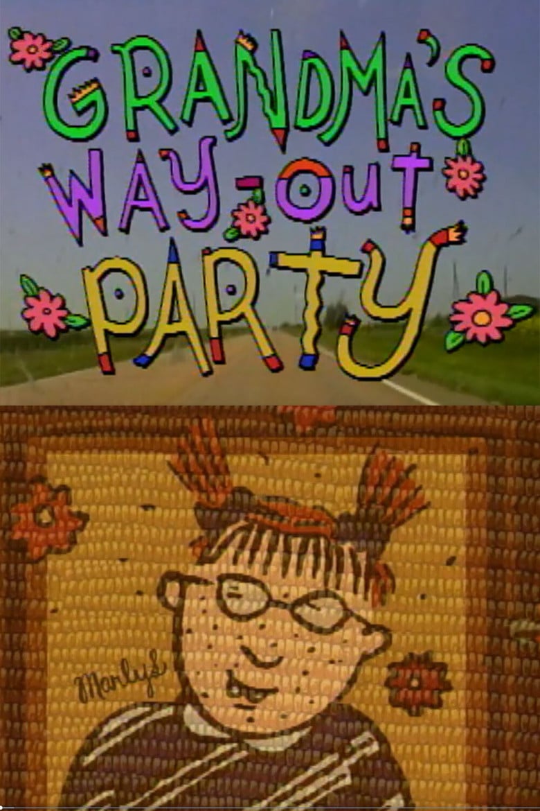 Grandma's Way Out Party poster background