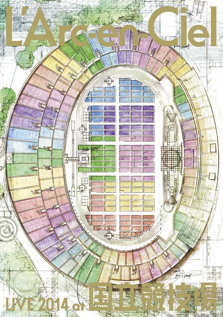 L'Arc-en-Ciel LIVE 2014 at National Stadium poster background