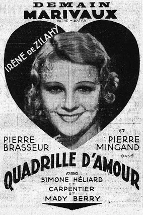 Quadrille d'amour poster background