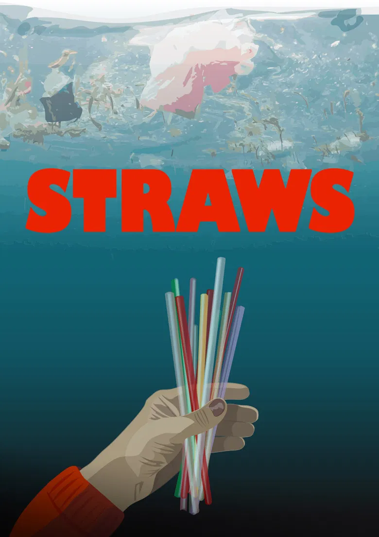 Straws poster background