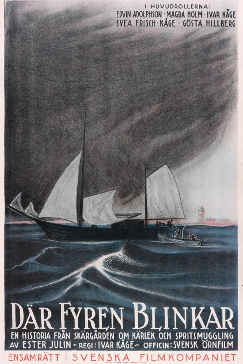 Där fyren blinkar poster background