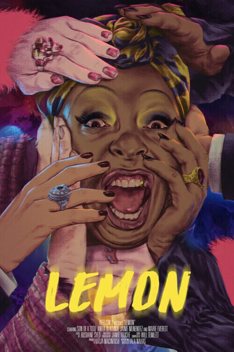 Lemon poster background