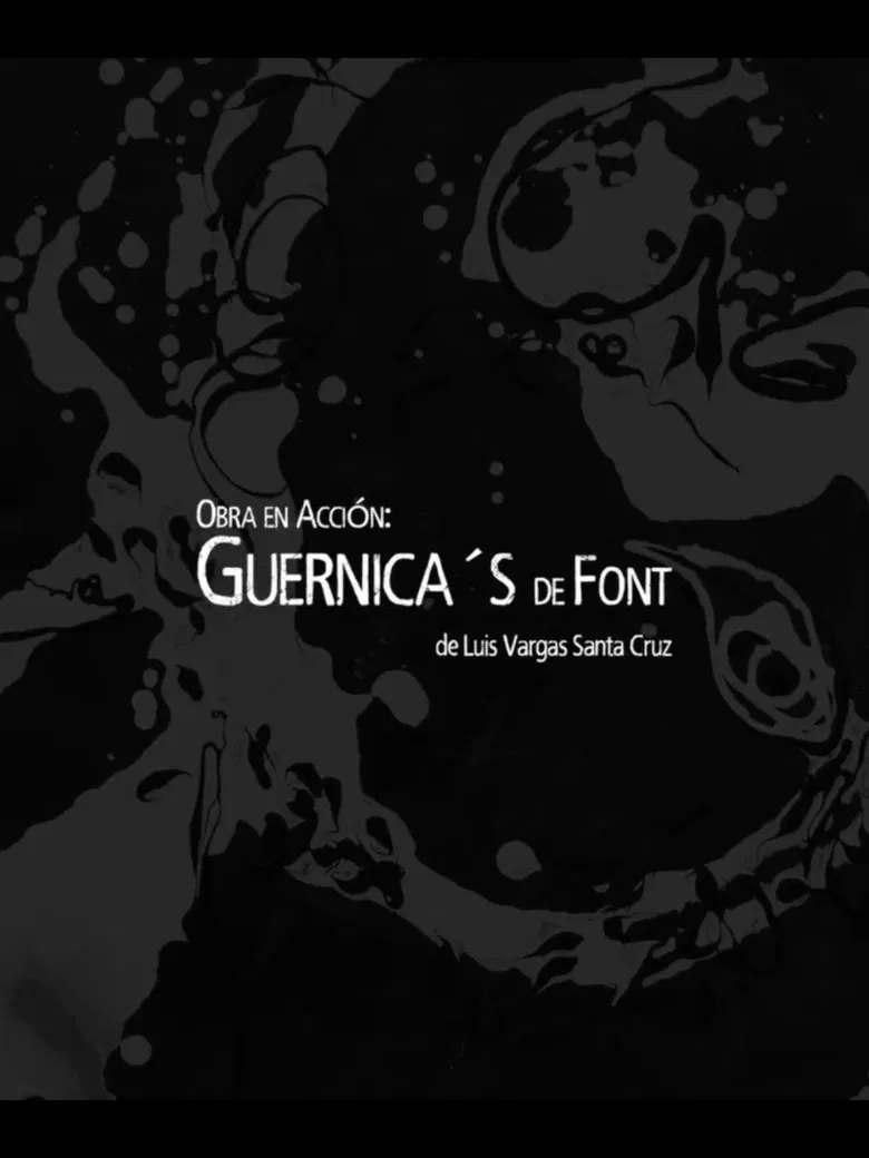 Work in action: Guernica's de Font poster background