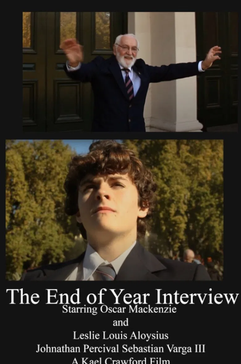 The End of Year Interview poster background