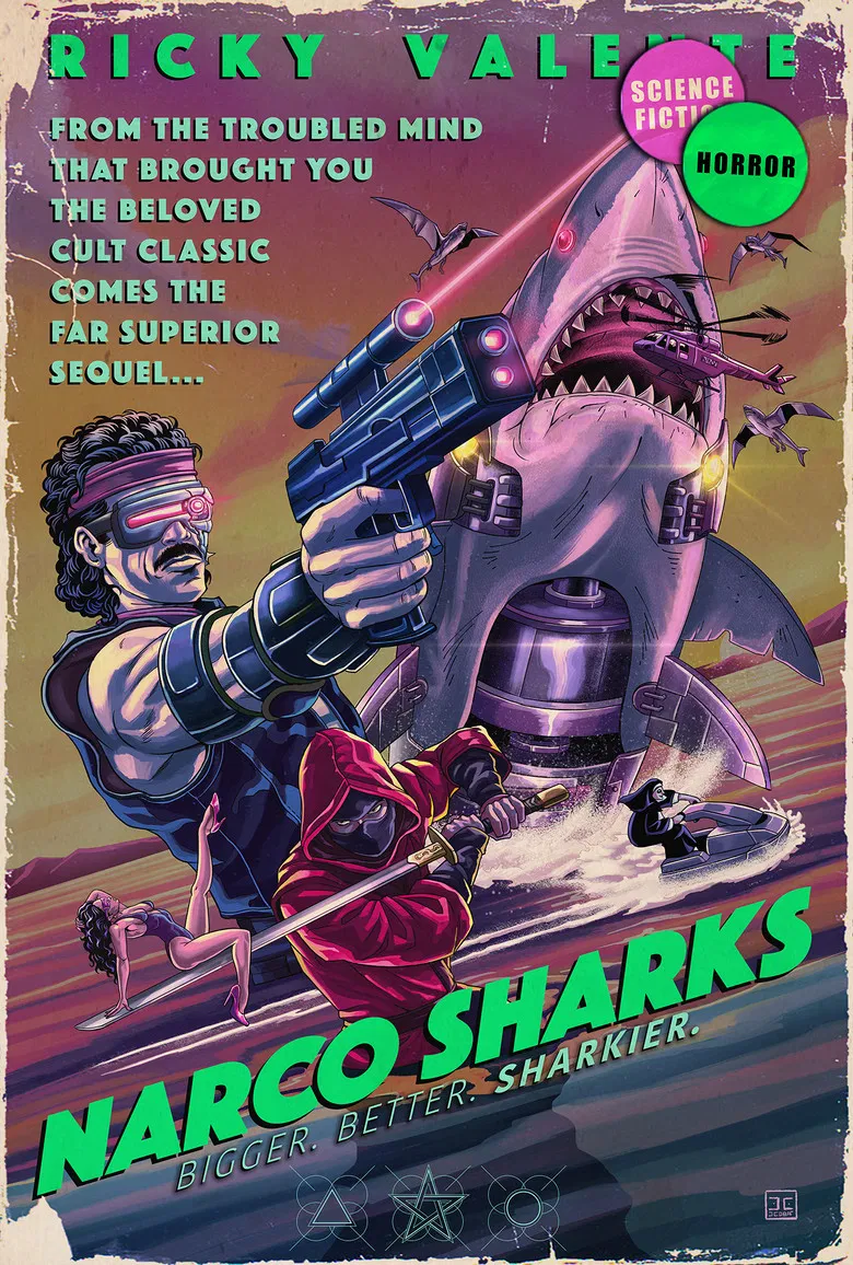 Narco Sharks poster background