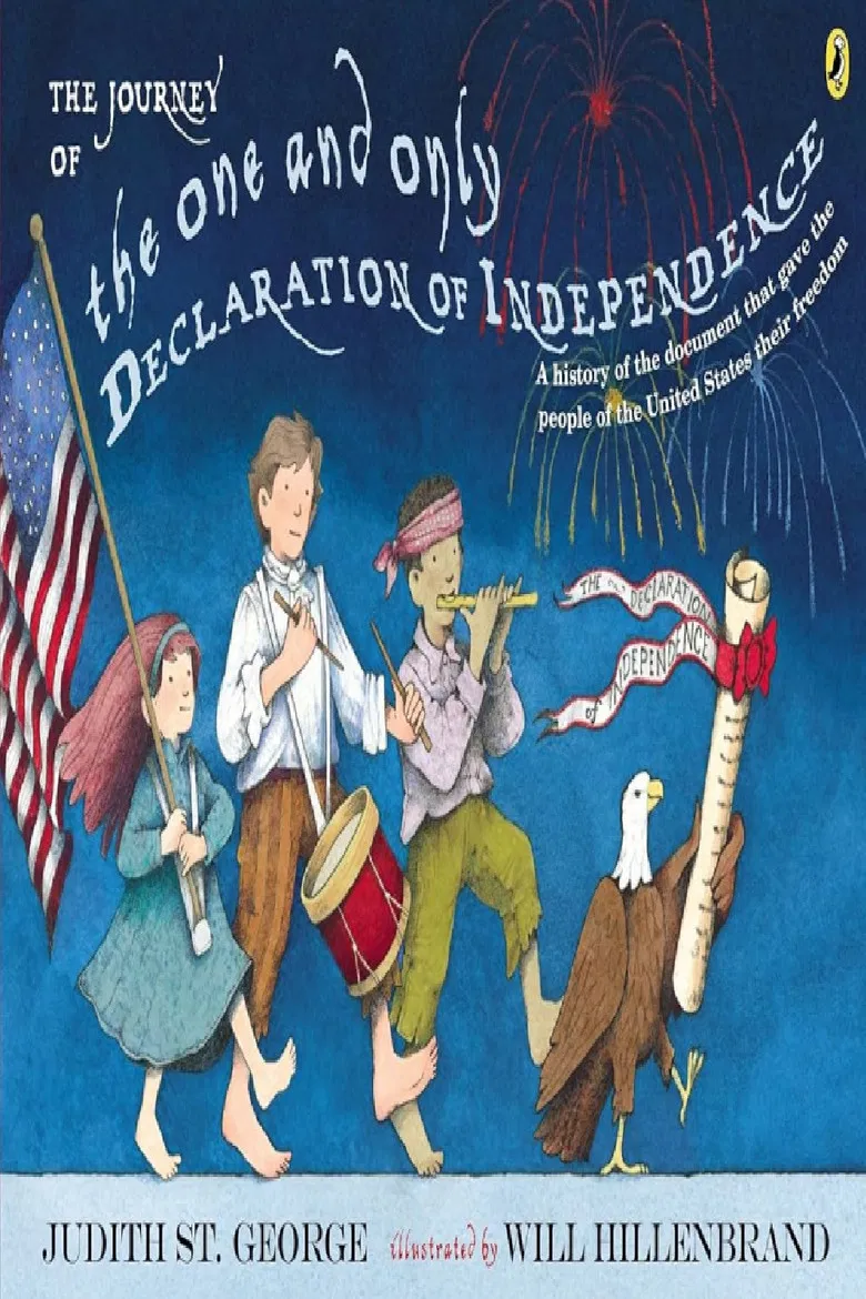 The Journey of the One and Only Declaration of Independence poster background