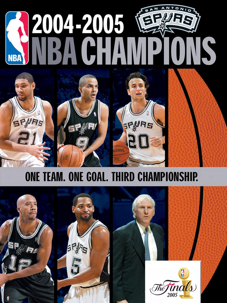 2004-2005 NBA Champions - San Antonio Spurs poster background