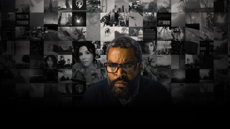 Alien tripods attacking a city street