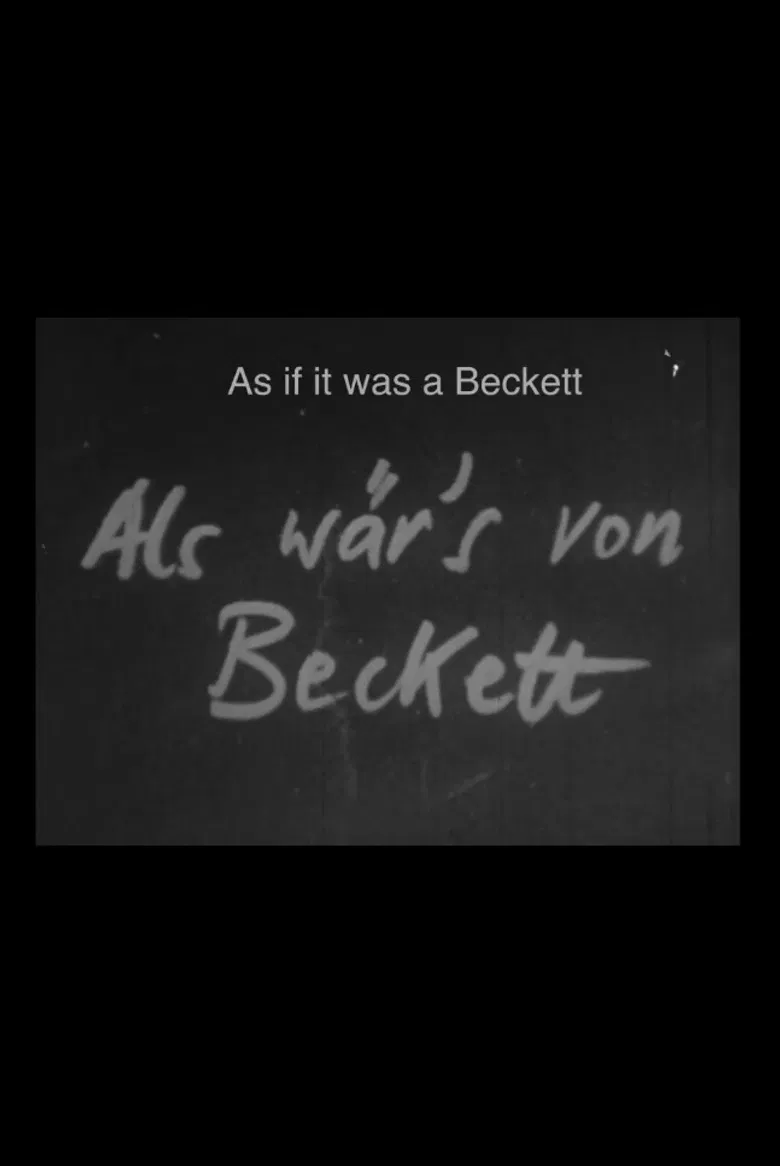 As if by Beckett poster background