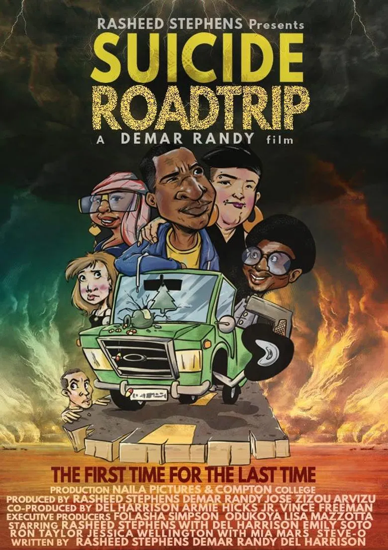 Suicide Roadtrip poster background