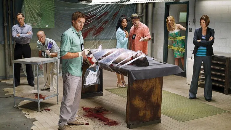 Dexter and the Ice Truck Killer crime scene