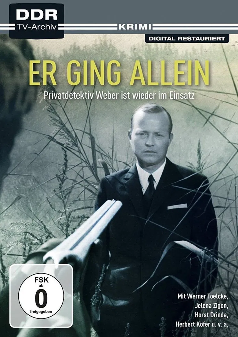 Er ging allein poster background