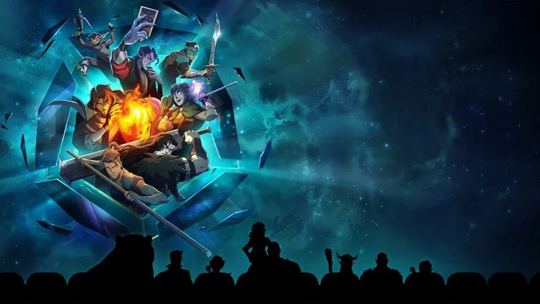 The group overlooking the landscape