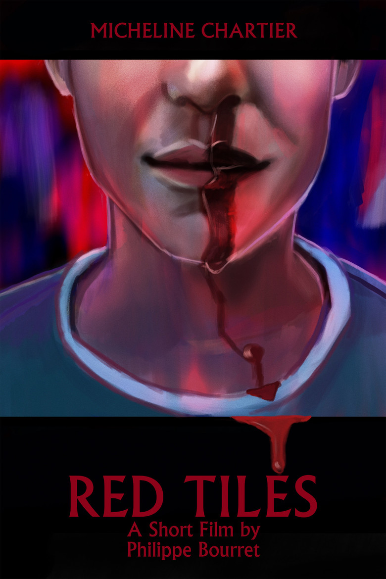 Red Tiles poster background