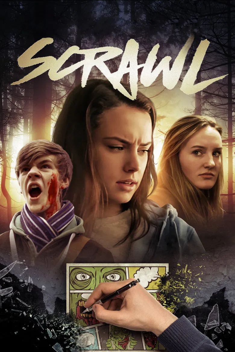 Scrawl poster background