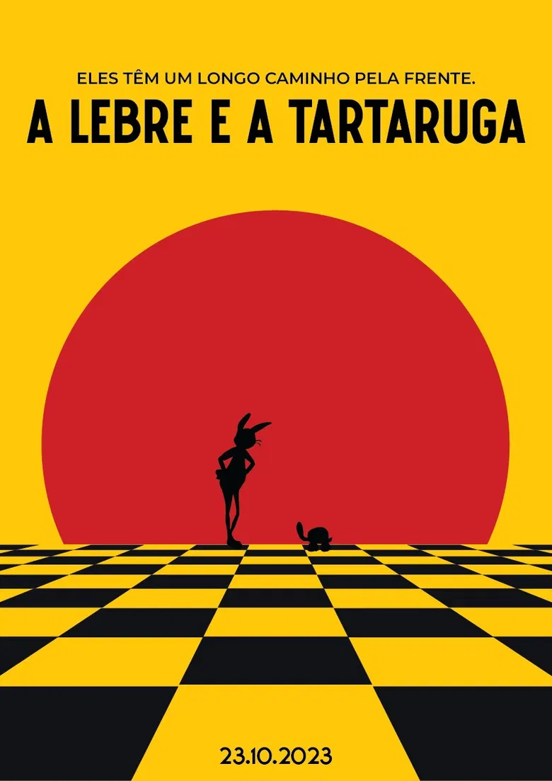 A Tartaruga e a Lebre poster background