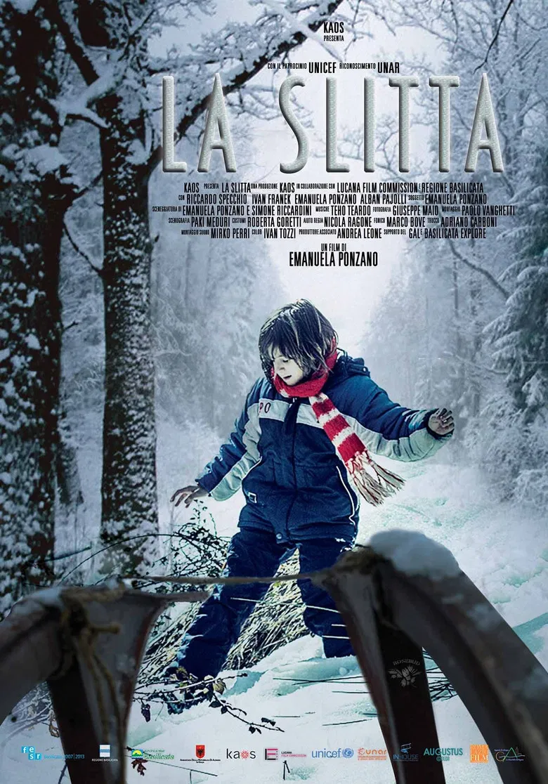 La slitta poster background