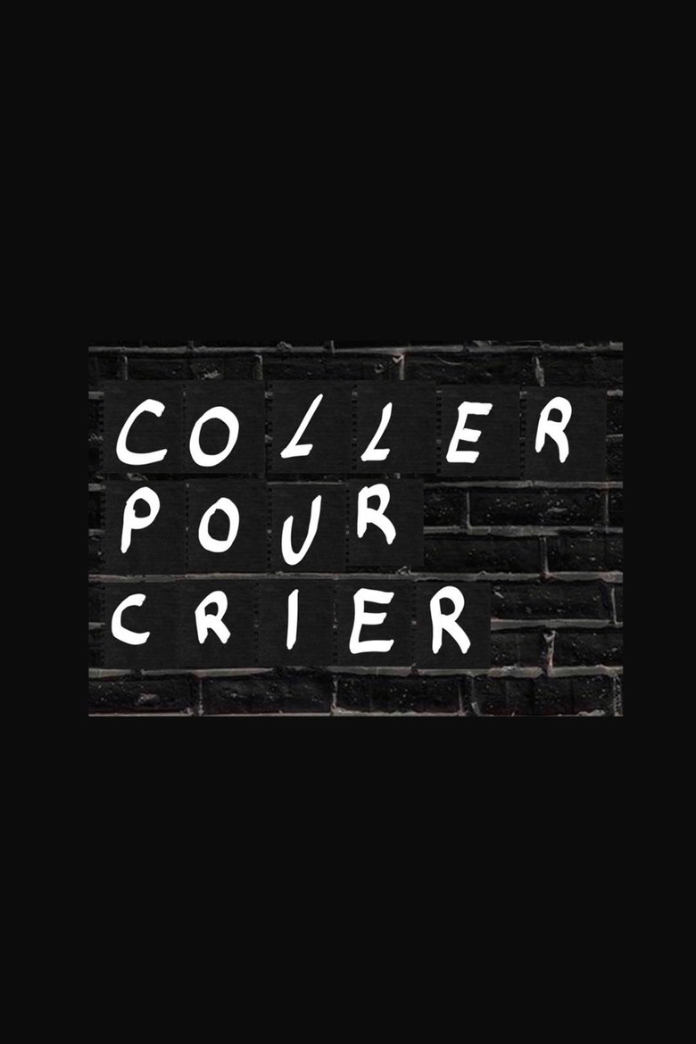 Coller pour crier poster background