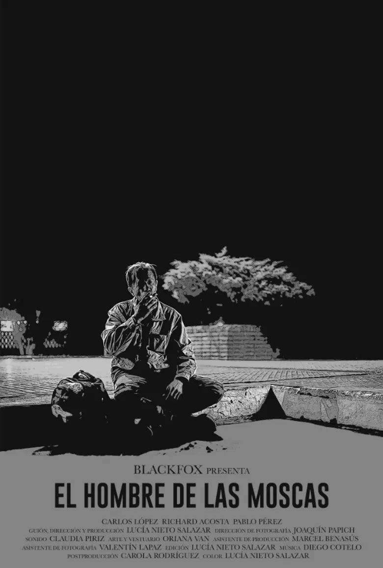 El hombre de las moscas poster background