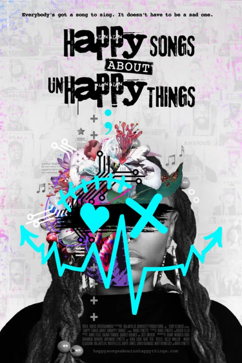 Happy Songs About Unhappy Things poster background