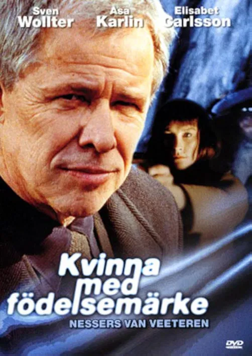 Kvinna med födelsemärke poster background