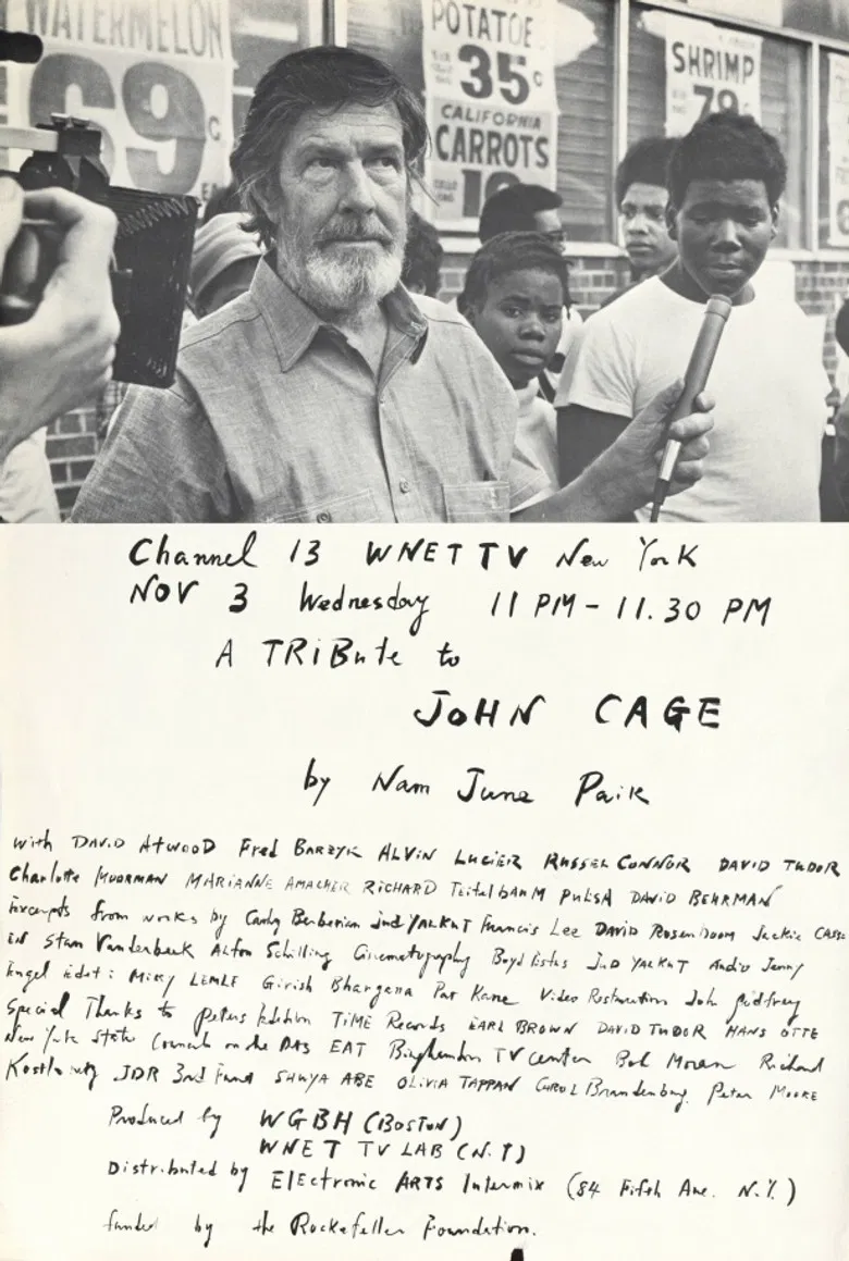 A Tribute to John Cage poster background