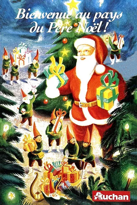 Bienvenue au pays du Père Noël poster background