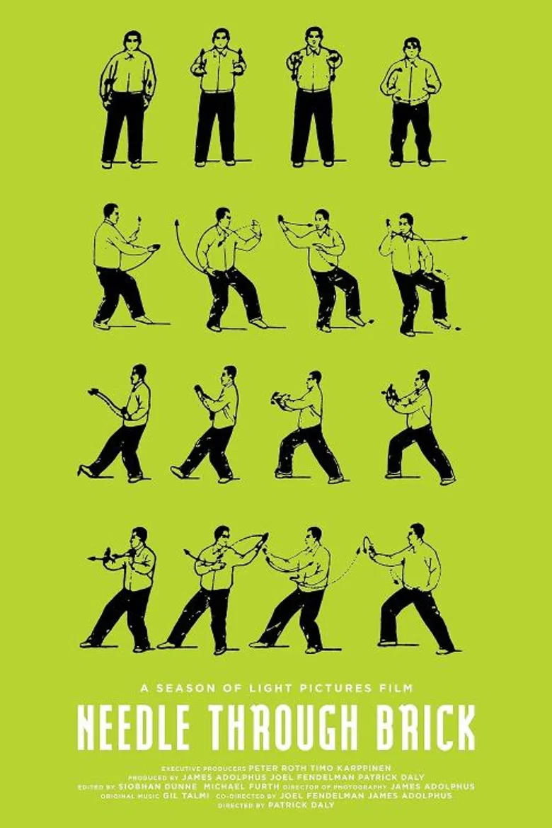 Needle Through Brick poster background