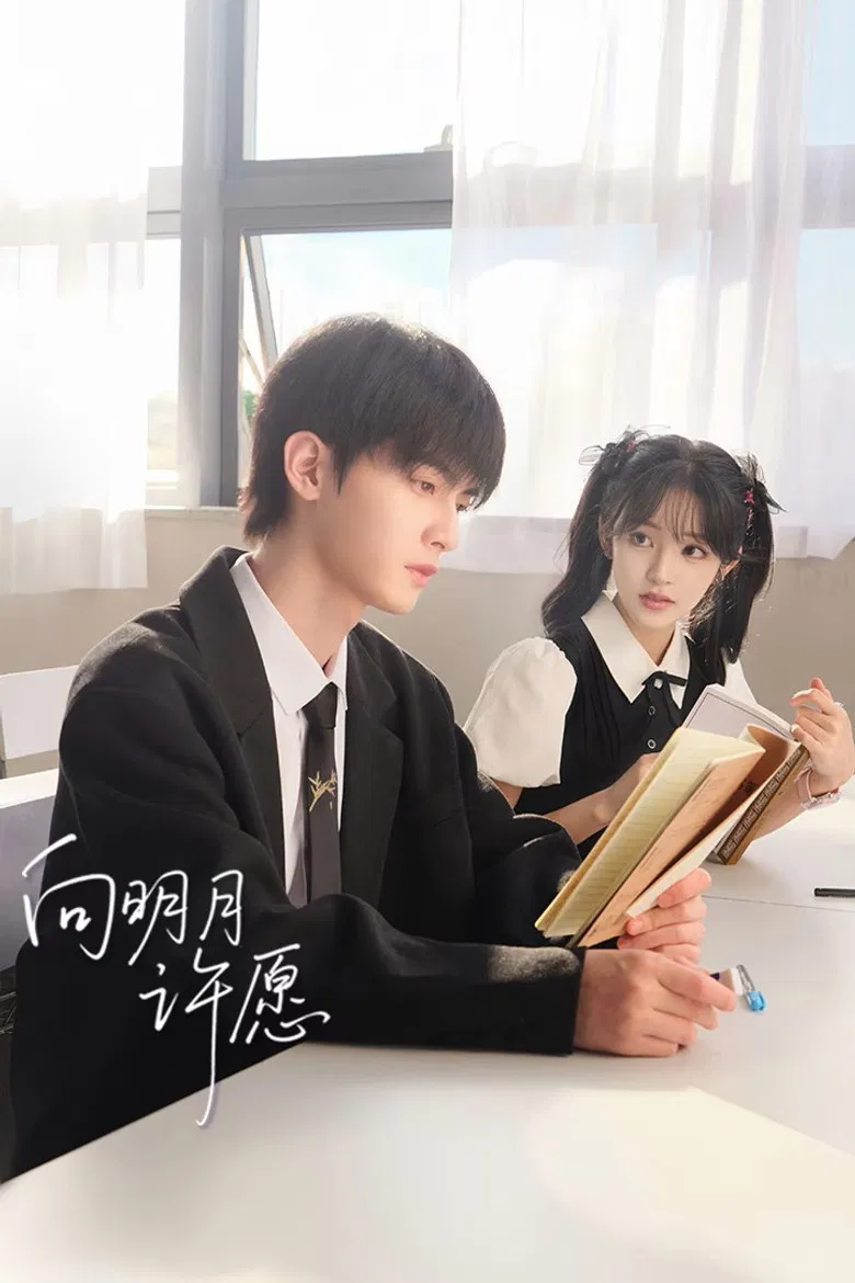 向明月许愿 poster background