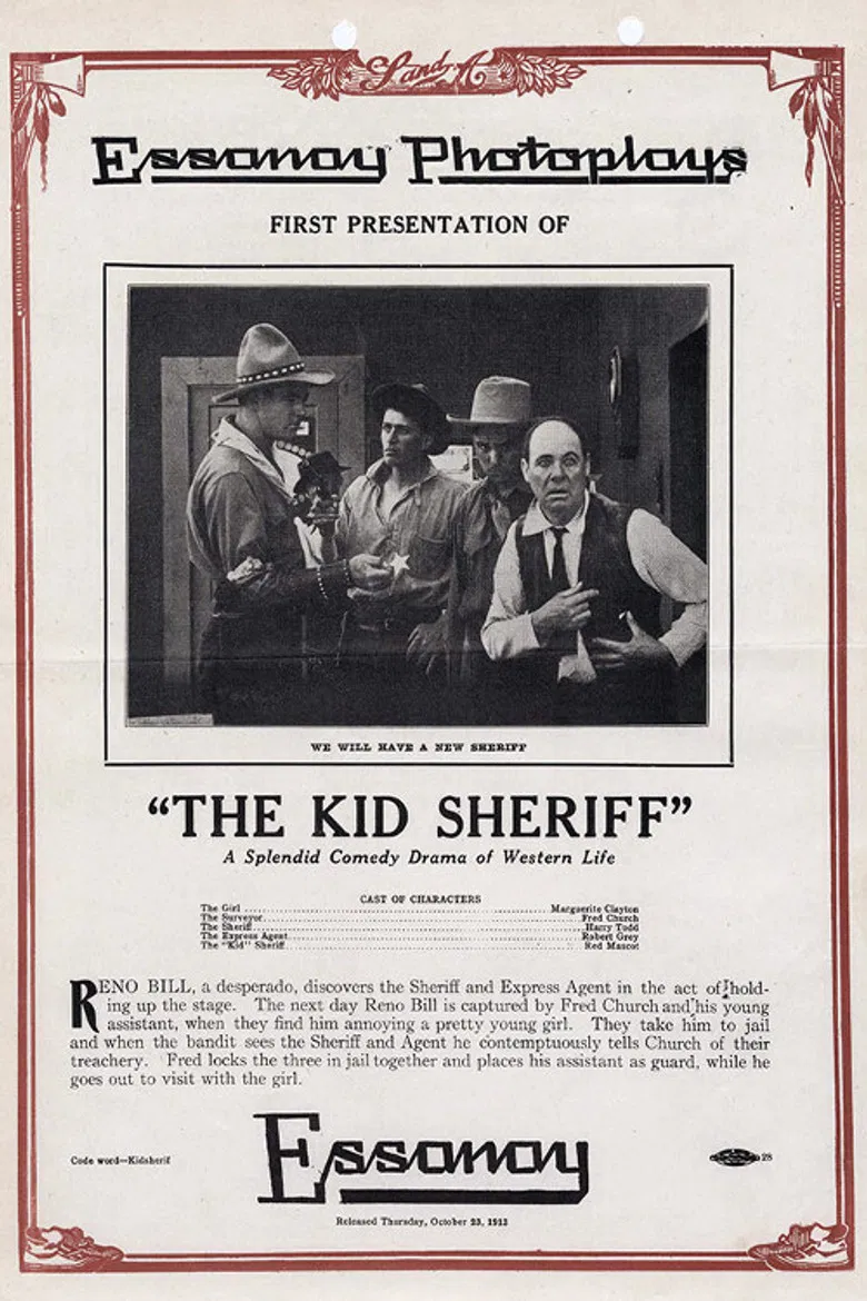 The Kid Sheriff poster background