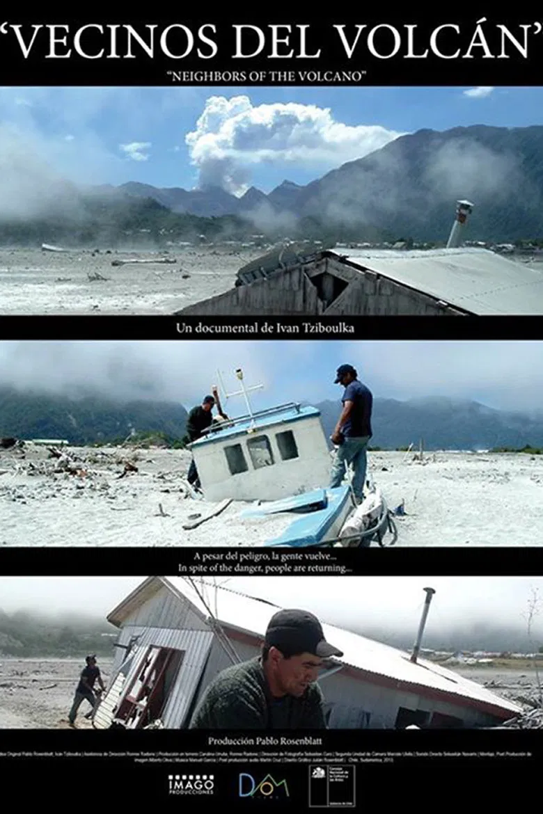 Vecinos del volcán poster background