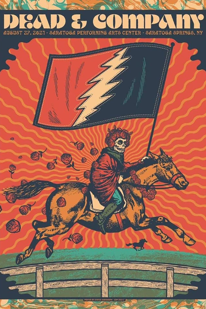 Dead & Company: 2021-08-27 Saratoga Performing Arts Center, Saratoga Springs, NY poster background