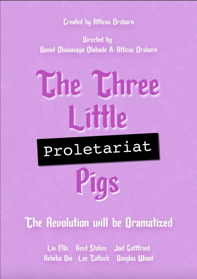 The Three Little (Proletariat) Pigs poster background