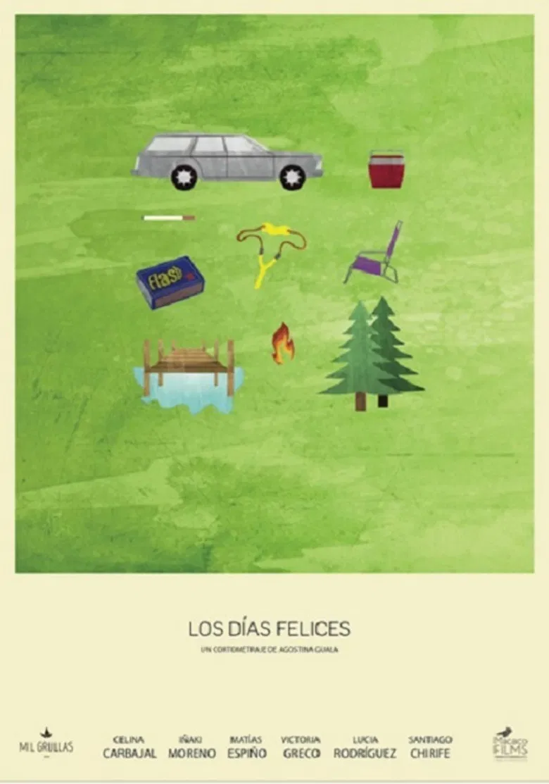 Los días felices poster background