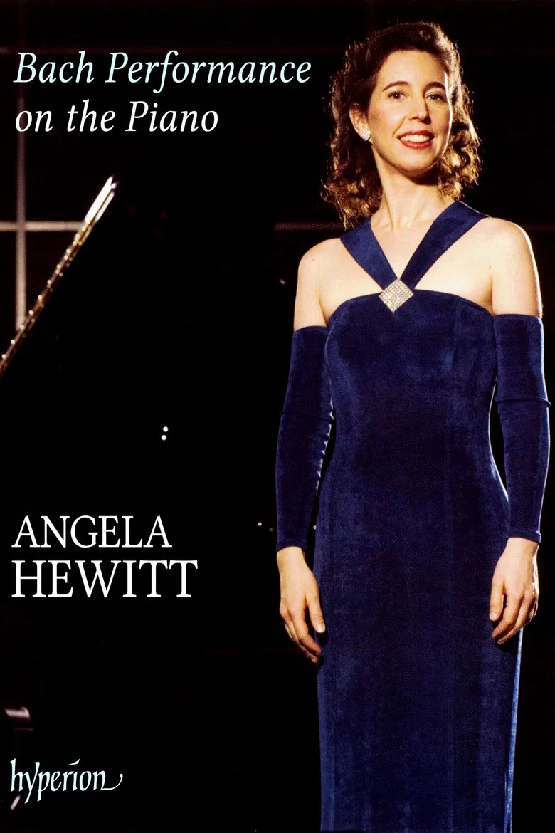 Bach Performance on the Piano poster background