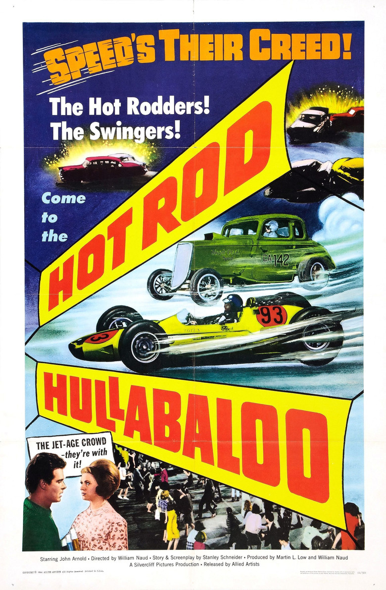 Hot Rod Hullabaloo poster background