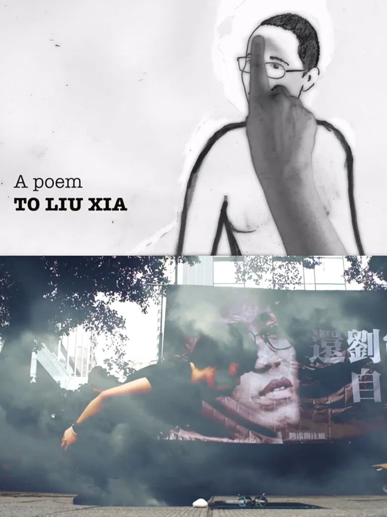 A Poem to Liu Xia poster background